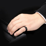 Brushed Polish Finished 6mm/8mm Tungsten Carbide Black/Silver/Gold/Purple/Rainbowd Ring