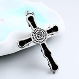 New Stainless Steel Christian Pendant Necklace Retro Red Devil Eye Pendant - Punk Style Cross Skull Pendants  - The Jewellery Supermarket