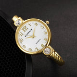 New Arrival Luxury Gold Stainless Steel Women Watches - Fashion Bracelet Bangle Ladies Watches With CZ Crystals - The Jewellery Supermarket