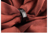 Fashion Quality Black Tungsten Wedding Ring For Men - Popular Jewellery Fashion Big Ring - The Jewellery Supermarket