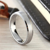 Unisex Silver Colour  4/6/8mm Brushed Tungsten Carbide Rings For Women - Couple Wedding Rings - The Jewellery Supermarket