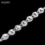 Luxury Crystal Silver Plated Rhinestone Charm Bracelets & Bangles For Women Fashion Jewellery Gifts