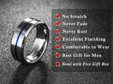 New Arrival 8mm Width Top Quality 100% Tungsten Carbide Rings for Men - Popular Wedding Jewellery