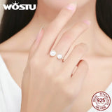 New Arrival 925 Sterling Silver & Freshwater Pearl Cultured Elegance Rings