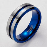 New Arrival 8mm Wide Selection of  Tungsten Carbide Wedding Rings - Vintage Style Men Jewellery - The Jewellery Supermarket