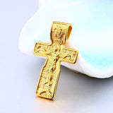 Popular 316L Stainless Steel Cross Jesus Necklace Pendant Skull Salvation for Men High Quality Jewellery - The Jewellery Supermarket