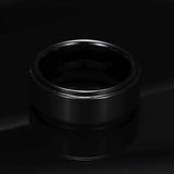 Brushed Polish Finished 6mm/8mm Tungsten Carbide Black/Silver/Gold/Purple/Rainbowd Ring