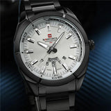 New Arrival Top Brand Luxury Military Army Business Steel Band Quartz Watch Date Week Sport Mens Watches - The Jewellery Supermarket