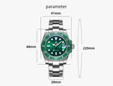 New Arrival Stainless Steel 20Bar Waterproof Men's European and American Business Leisure Outdoor Sports Quartz Watch