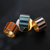 New Punk Style Dripping Oil Alloy Cuff Bangles Bracelets For Women -  Big Metal Bangle Fashion Statement Jewellery - The Jewellery Supermarket