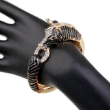 New Arrivals Animal Zebra Bangle Cuff Bracelet Gold Plated Statement Fashion Women's Bangle Bracelet for Party - The Jewellery Supermarket