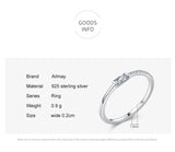 Princess Cut 925 Sterling Silver Personality Clear AAAA Lab Created Diamond Ring