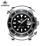 316L Stainless Steel 200M Diver Super Luminous Hands Calendar Display Quartz Watch
