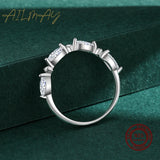 Romantic Elegant Water Drop Cut Sterling Silver AAAA Lab Created Diamonds Ring