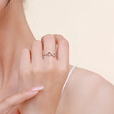 Infinity Love Design 925 Sterling Silver AAAA Lab Created Diamonds Romantic Ring