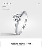 New 100% Silver Shine Classic AAAA Simulated Diamonds Fashion Ring For Women - Wedding Fine Jewellery - The Jewellery Supermarket