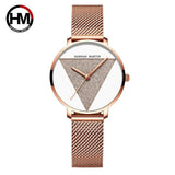 Original Design Elegant Quartz Ladies Watches Fashion Japan Movement Stainless Steel Rose Gold Colour Wristwatches