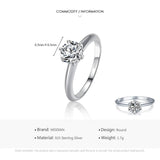 New 100% Silver Shine Classic AAAA Simulated Diamonds Fashion Ring For Women - Wedding Fine Jewellery - The Jewellery Supermarket