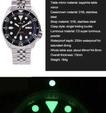 Top Brand Vintage Diver Mechanical Men Watches 200M Sapphire crystal Luminous NH36 Automatic Movement Watch