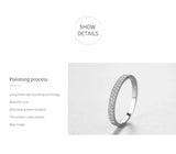 Classic Silver Dazzling AAAA Lab Created Diamond Geometric Stackable Rings