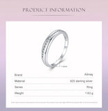 Exquisite Charm 925 Sterling Silver Clear AAAA Lab Created Diamonds Ring