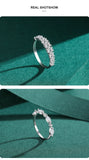 Luxury Ring Selection Silver Dazzling AAAA Lab Created Diamonds Stackable Rings