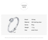 Elegant Princess Cut 925 Sterling Silver AAAA Lab Created Diamond Fashion Ring