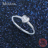 New Fashion Sterling Silver Clear Heart AAAA Simulated Diamonds Classic Ring For Women - Wedding Jewellery - The Jewellery Supermarket