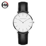 New Arrival Top Brand Luxury Elegant Quartz Movement Brown Leather White Dial Ladies Waterproof Watches