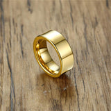 New Arrival 8mm Popular Fashion Gold Colour Tungsten Ring for Men - Trendy Jewellery - The Jewellery Supermarket