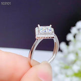 New Arrival Sparkling 1 Carat VVS D Colour Moissanite Diamond Gemstone Fine Jewellery Engagement Wedding Rings - The Jewellery Supermarket