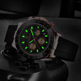 New Arrival Top Brand Luxury Waterproof Quartz Wristwatches for Men - Date Sports Silicone Mens Watches - The Jewellery Supermarket