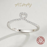 Hearts Design AAAA Lab Created Diamonds 925 Sterling Silver Stackable Rings