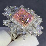 Top Quality Radiant Cut 3CT VVS D Color Lab Created Diamond Big Rings - Wedding Engagement Fine Jewellery - The Jewellery Supermarket