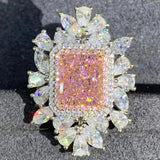 Top Quality Radiant Cut 3CT VVS D Color Lab Created Diamond Big Rings - Wedding Engagement Fine Jewellery - The Jewellery Supermarket