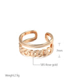 Superb 14K Gold Filled Glossy Simple Geometry Ring Minimalist Style Jewellery