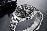 Top Brand Men Mechanical Wristwatches Luxury Ceramic Bezel GMT Watches Automatic 100m Waterproof Watches for Men