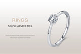 Elegant Princess Cut 925 Sterling Silver AAAA Lab Created Diamond Fashion Ring