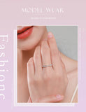 Delicate Interwoven AAAA Lab Created Diamond 925 Sterling Silver Fine Rings