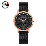 Top Luxury Brand Elegant Women Wristwatches Fashion 3D Engraving Quartz Waterproof Watches, Ideal Present