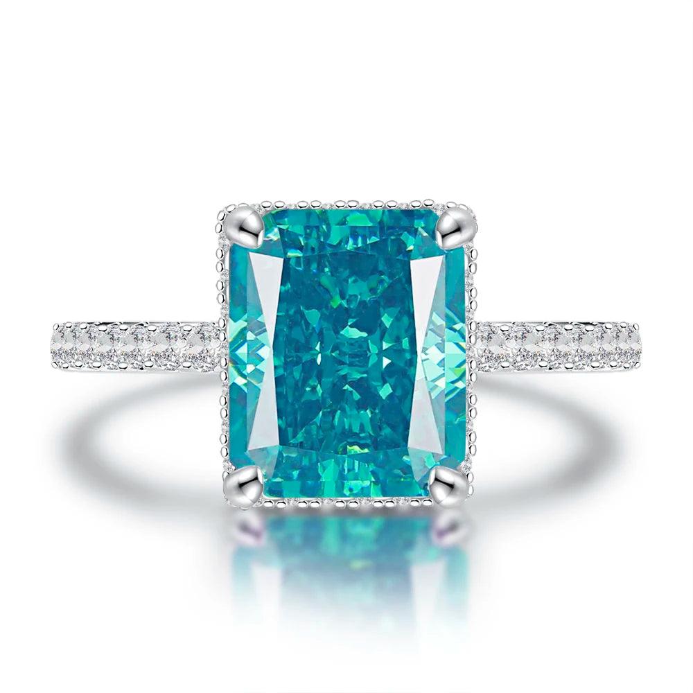 Impressive Lab Created AAAAA Padparadscha Sapphire Gemstone - Wedding Engagement Fine Jewellery Big Rings - The Jewellery Supermarket