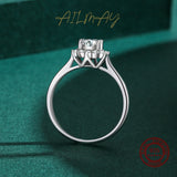 Flower Design Shining AAAA Lab Created Diamonds Fashion Sterling Silver Ring