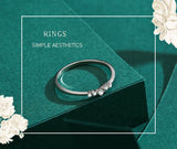 Delicate, Curved Silhouette AAAA Lab Created Diamond Charm Silver Stackable Ring