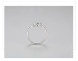 Superb Sparkling AAAA Lab Created Diamonds 925 Sterling Silver Stackable Ring