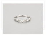Elegant Butterfly Design AAAA Lab Created Diamonds 925 Sterling Silver Ring