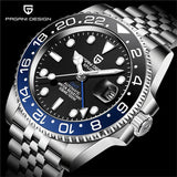 Luxury Design Top Brand Sports Waterproof  Sapphire Glass 40mm Ceramic GMT Mechanical Men Automatic Wristwatches