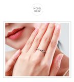 Delicate Twisted Crossover 925 Silver Elegant AAAA Lab Created Diamond Ring