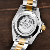 Luxury Design Water Ghost Series Classic Blue Dial Luxury Automatic Stainless Steel 100m Waterproof Mechanical Watch