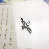 New Small Cross. Brand New Fashion Trendy Faith Jewellery - 925 Sterling Silver Pendant Gift For Men and Women - The Jewellery Supermarket