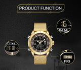 New Top Luxury Brand Military Sport Quartz Wrist Watches - Stainless Steel LED Digital Mens Watches - The Jewellery Supermarket